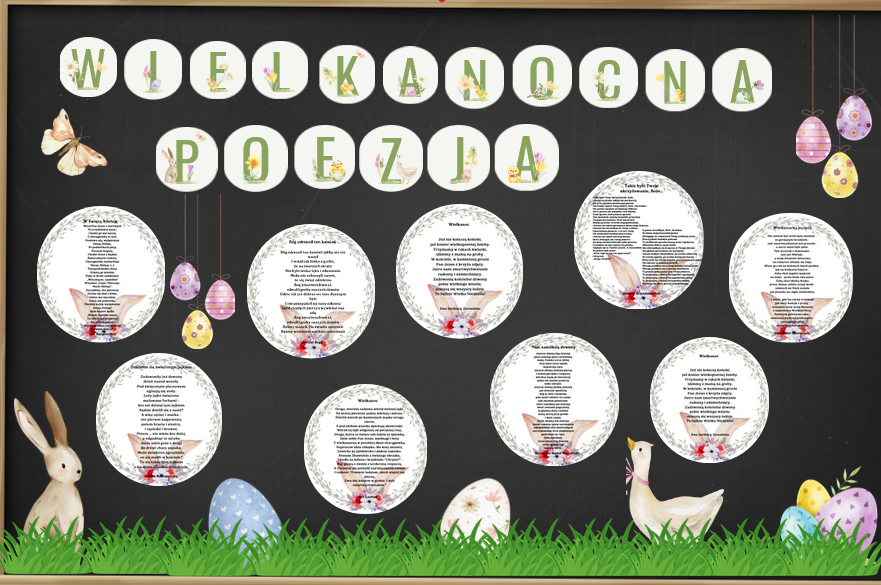 Wielkanocna poezja - gazetka, wielkanoc