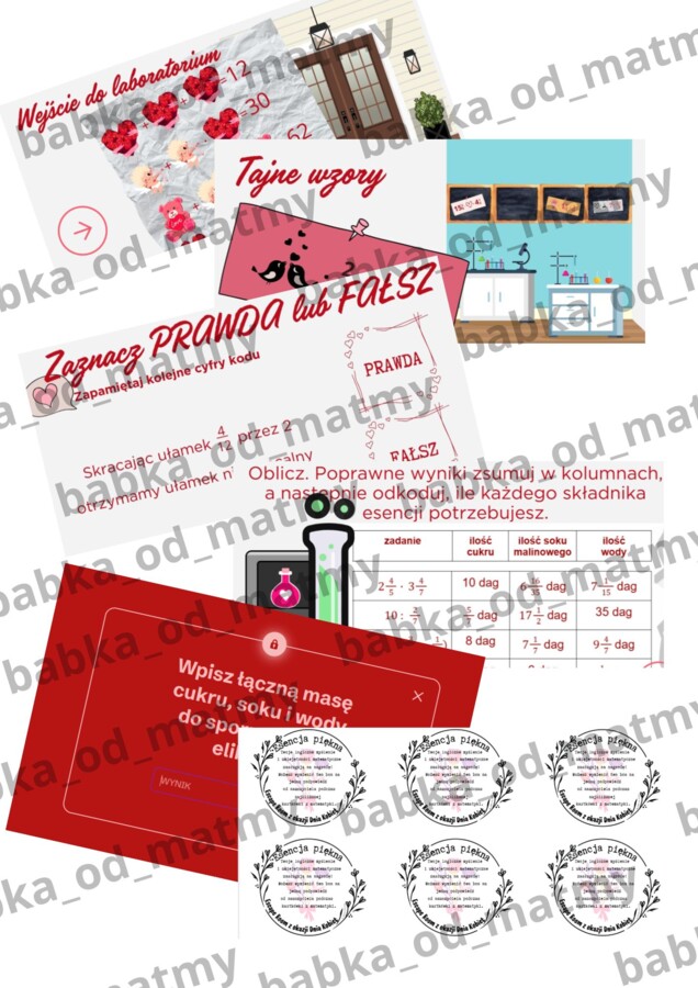 ESENCJA PIĘKNA - escape room matematyczny na dzień kobiet (i nie tylko...)