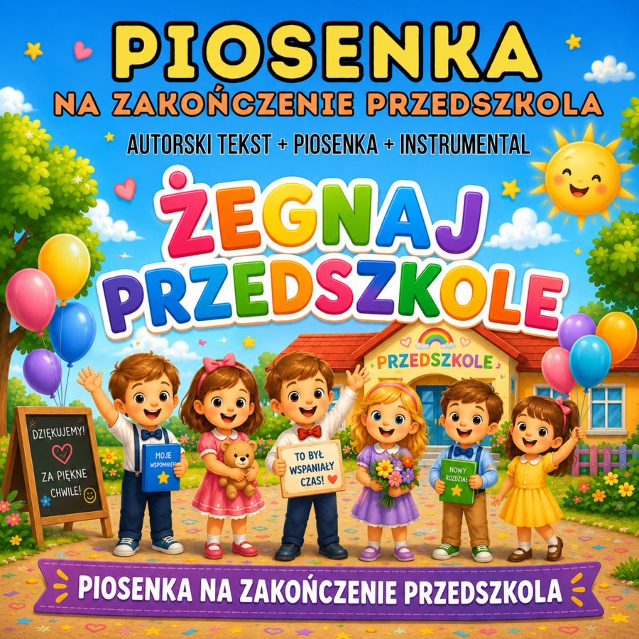 ŻEGNAJ PRZEDSZKOLE - piosenka na zakończenie przedszkola