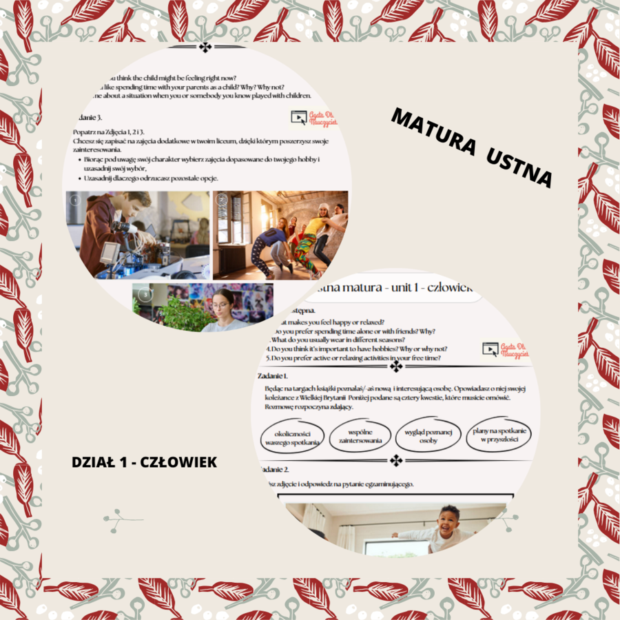 Matura Ustna - człowiek