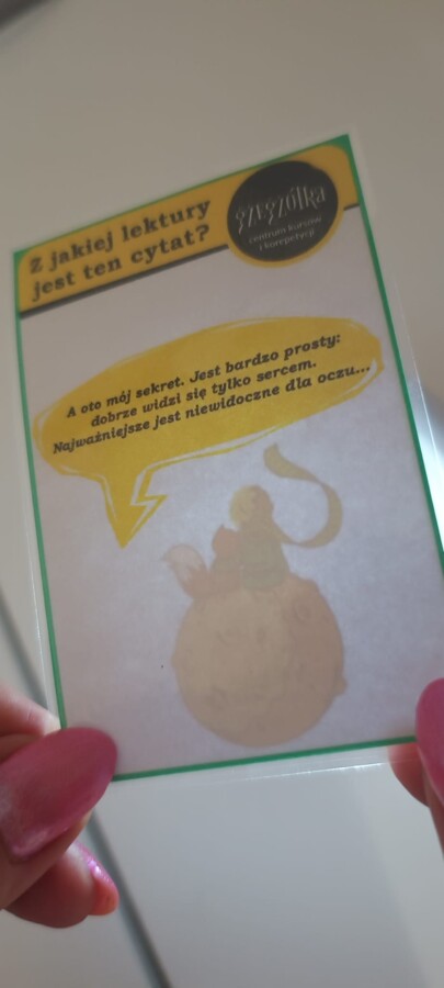 W cieniu lektur - gra dydaktyczna dla klas 7-8