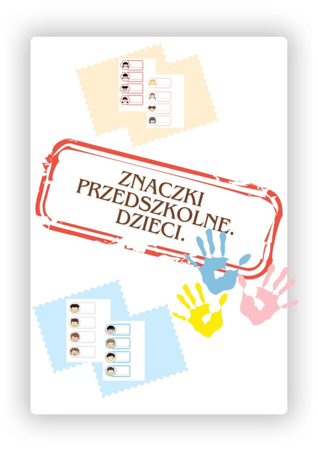ZESTAW ZNACZKÓW PRZEDSZKOLNYCH .DZIECI.
