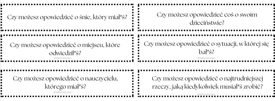 Czy możesz opowiedzieć o...? 💬 – zestaw pytań konwersacyjnych poziom A2-B1 🗣️