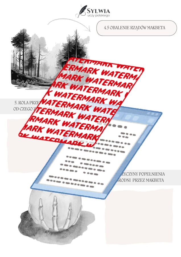 📒Notatnik maturalny "Makbet" William Szekspir