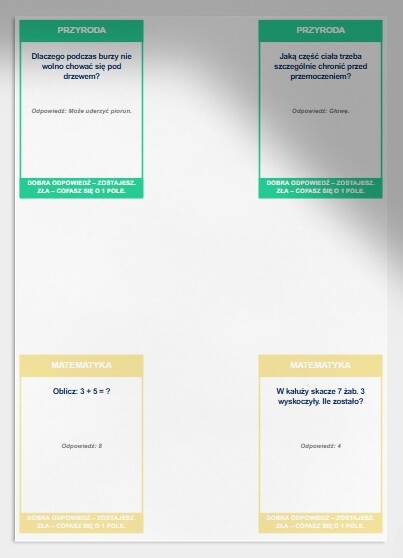 Gra planszowa "W Krainie Kałuż"