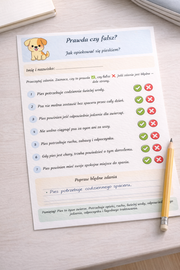 Prawda czy fałsz? Jak opiekować się pieskiem