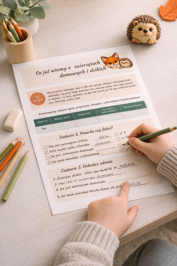 Zwierzęta domowe a dzikie – porównanie