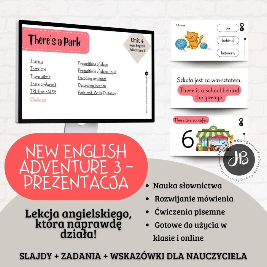 Prezentacja New English Adventure 3 – Unit 4 There's a park