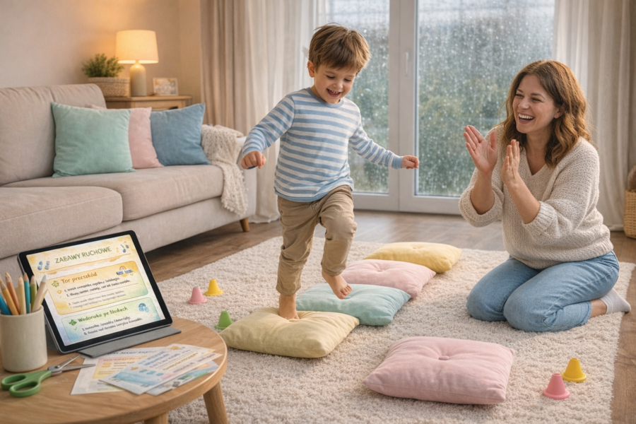 Zabawy w domu, gdy pada – poradnik PDF