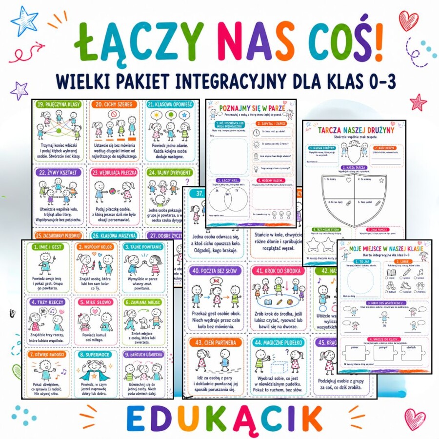 🌈 ŁĄCZY NAS COŚ! – pakiet integracyjny dla klas 0–3 🌈