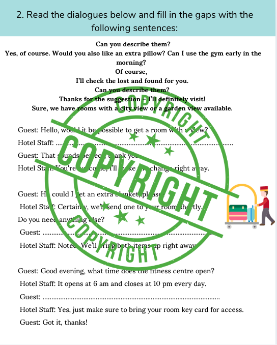 🧳 „Angielski w podróży: Lotnisko & Hotel – MEGA PAKIET tematyczny A2–B1” 📦 2 w 1! Zestaw PDF z ćwiczeniami, dialogami i przydatnymi zwrotami – taniej w pakiecie!