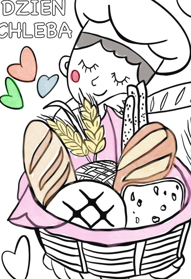 Kolorowanka - Dzień Chleba