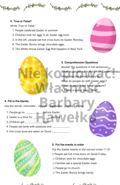 Easter in the UK and the USA