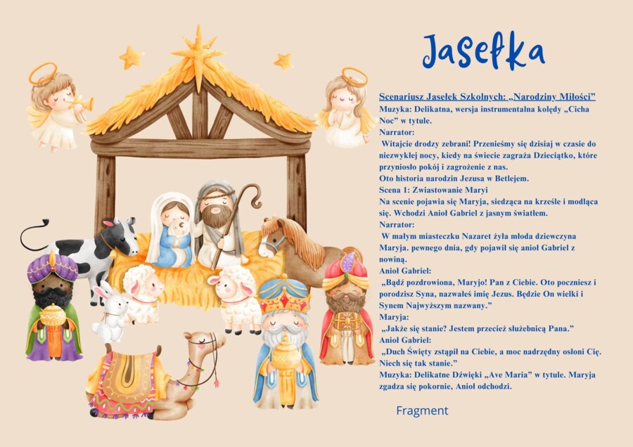 Jasełka, scenariusz (2 wersje do wyboru)