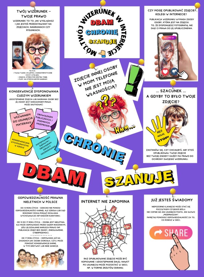 Ochrona wizerunku w Internecie - bezpieczeństwo w Internecie - gazetka profilaktyczna