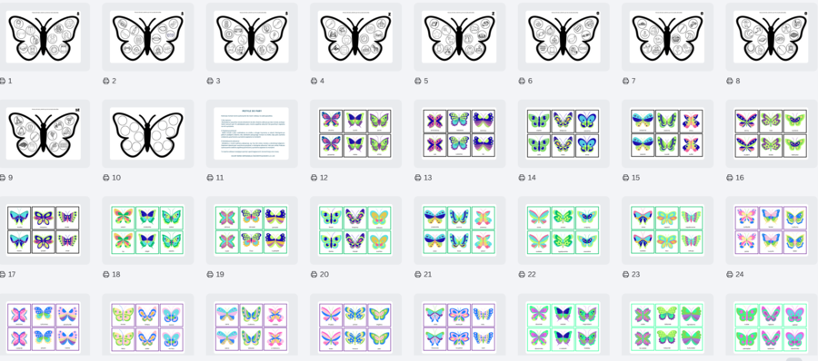 Logopedia - Motylowa książka aktywności logopedycznej – głoski syczące
