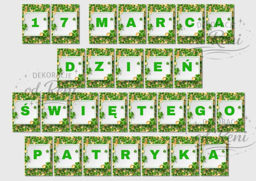 Dzień Świętego Patryka girlanda