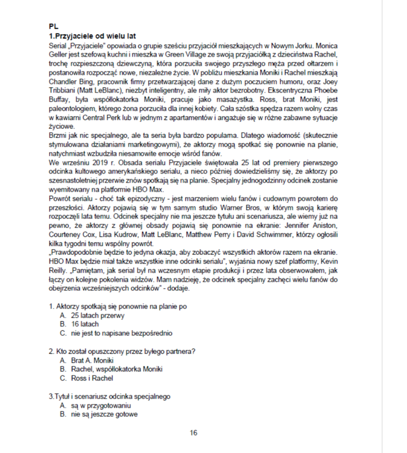 SKUTECZNE CZYTANKI MATURALNE POZIOM PODSTAWOWY