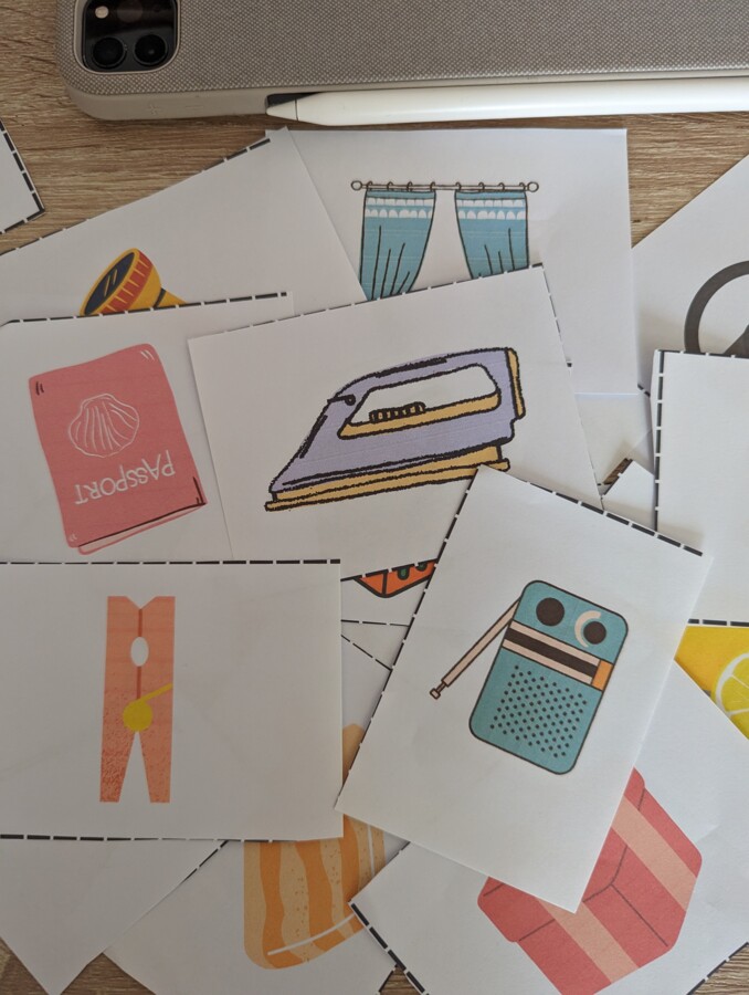 Użyj tych trzech przedmiotów i rozwiąż swój problem. Kreatywna gra.