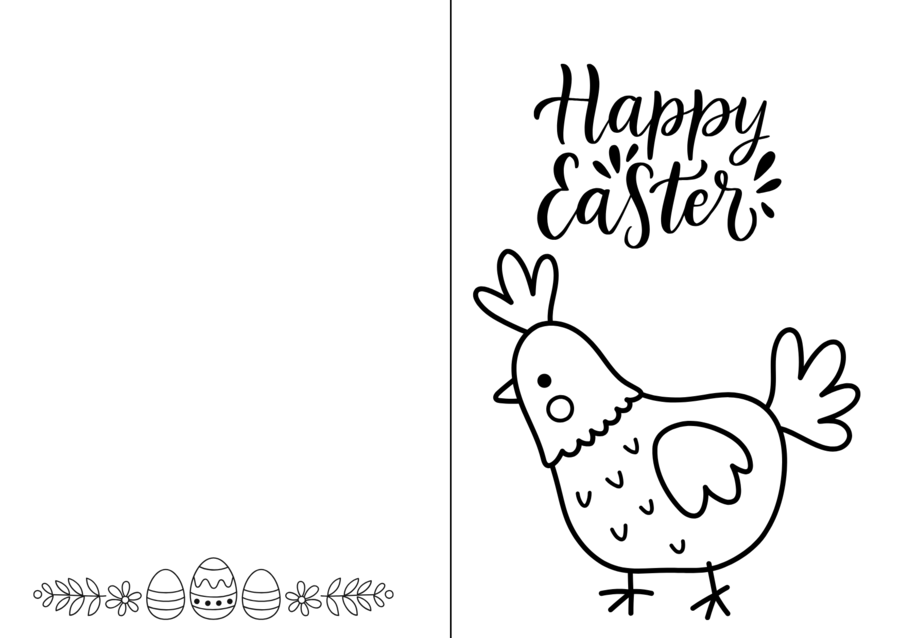 Happy Easter cards kartki wielkanocne do kolorowania 11 sztuk