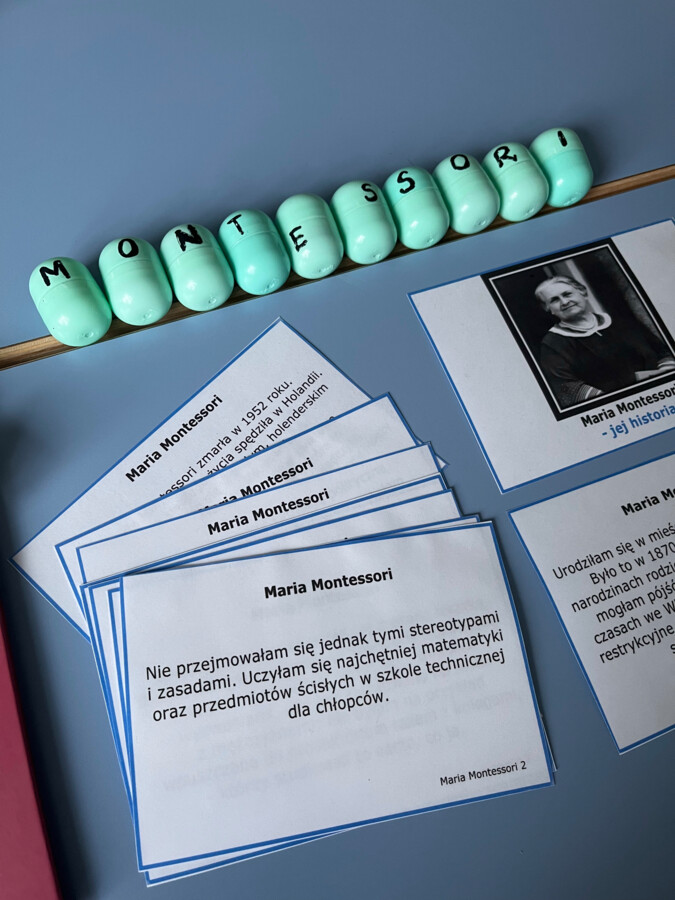 Maria Montessori - biografia - karty Montessori