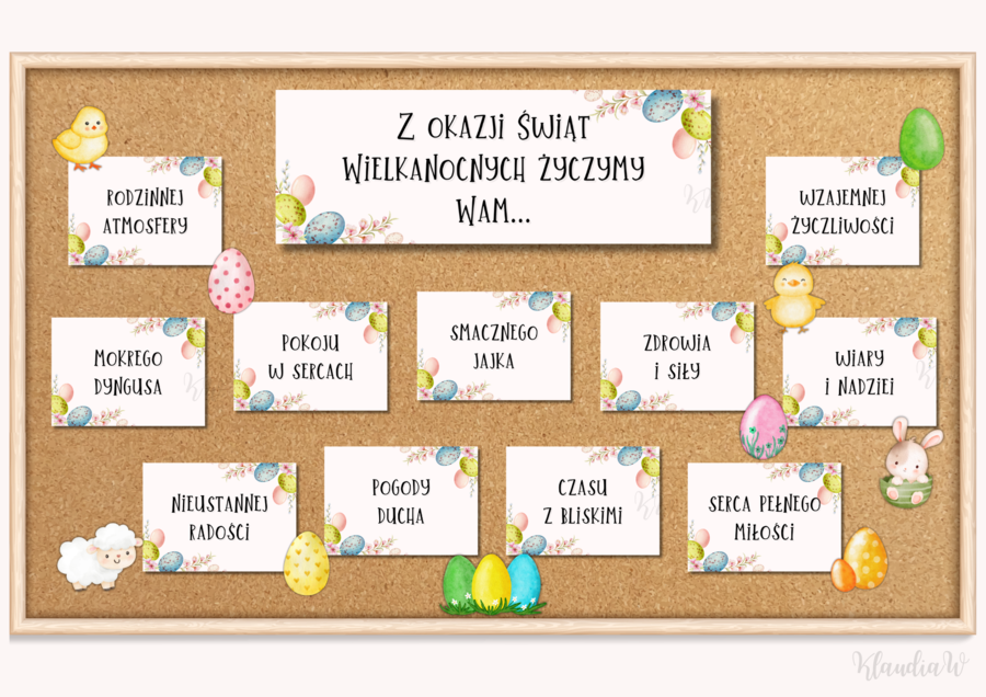 Wielkanocne życzenia - gazetka