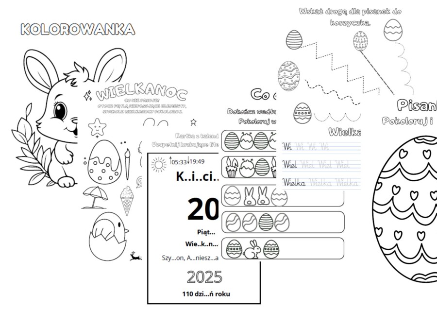 Wiosna - kwiecień. Materiał edukacyjny.