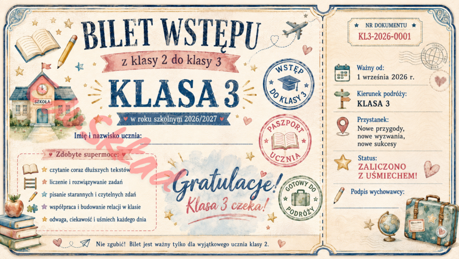 🎟️ Bilety wstępu do następnej klasy