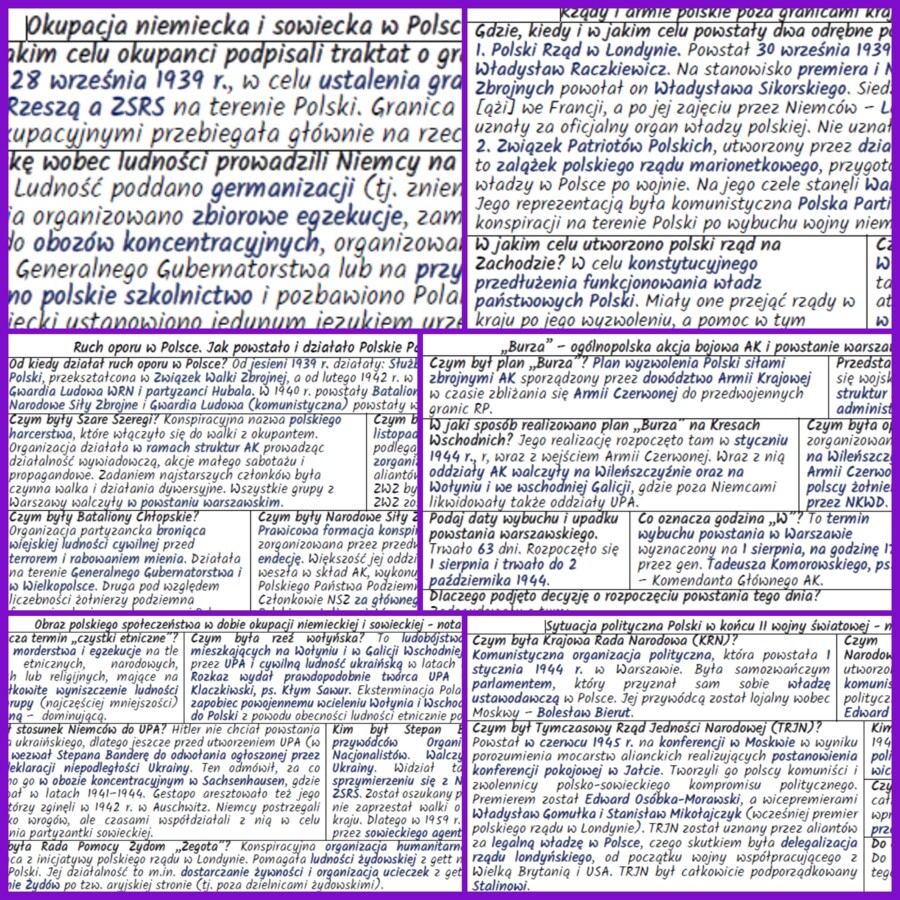 Polska i Polacy w dobie II wojny światowej – komplet NOTATEK