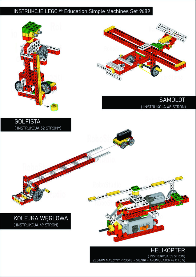 Instrukcja : WĘDKA- robotyka LEGO ® Education Maszyny Proste (nr 9689)
