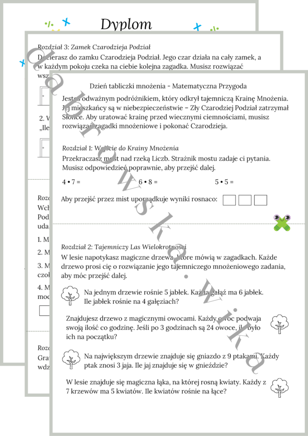Dzień tabliczki mnożenia - Matematyczna przygoda