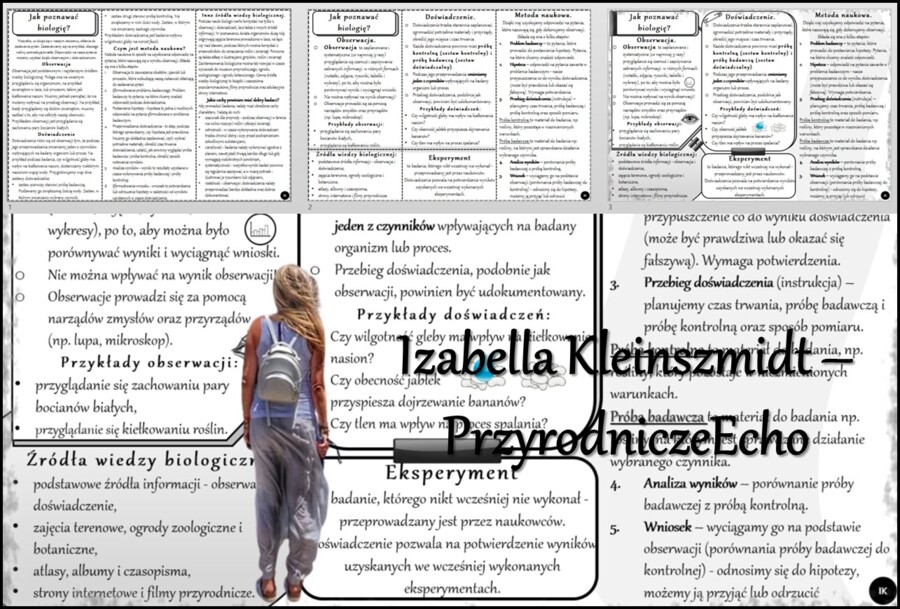 Sketchnotka/notatka/streszczenie/książeczka/wklejka/ściąga dla ucznia i przypomnienie dla nauczyciela/edukacja domowa. Temat „Jak poznawać biologię?” w pdf. Biologia 5 dział „Biologia – nauka o życiu”. Materiał wykonany na podstawie podręcznika z wydawni