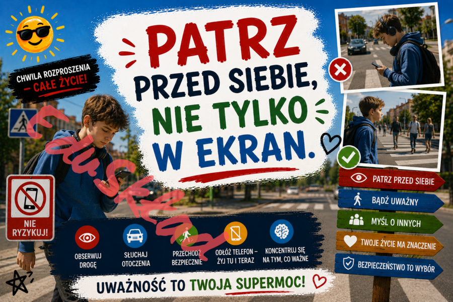 🌞 Bezpieczne Wakacje — nowoczesne plakaty edukacyjne na gazetkę szkolną 🌊🚴⛰️📱