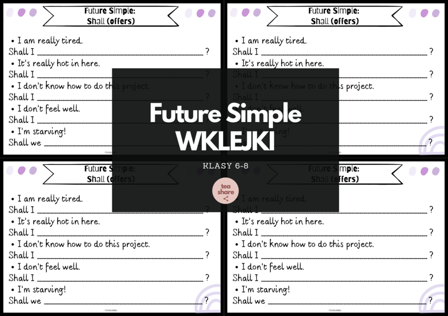 Future Simple - wklejki