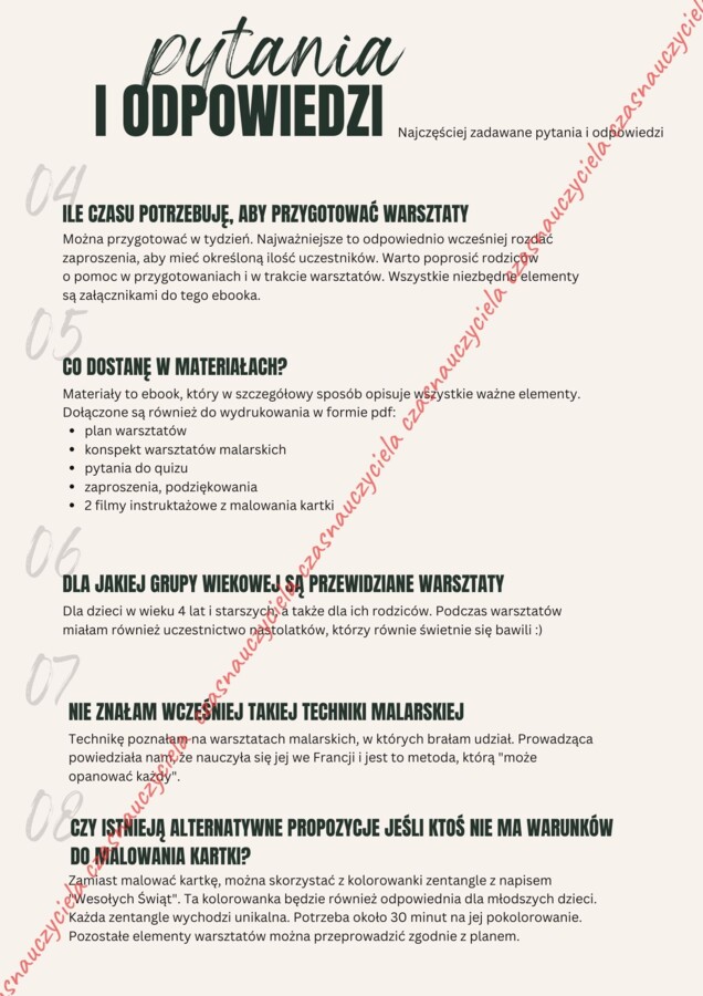 Warsztaty zimowe z rodzicami. Jak krok po kroku stworzyć wyjątkowe warsztaty. Ebook.