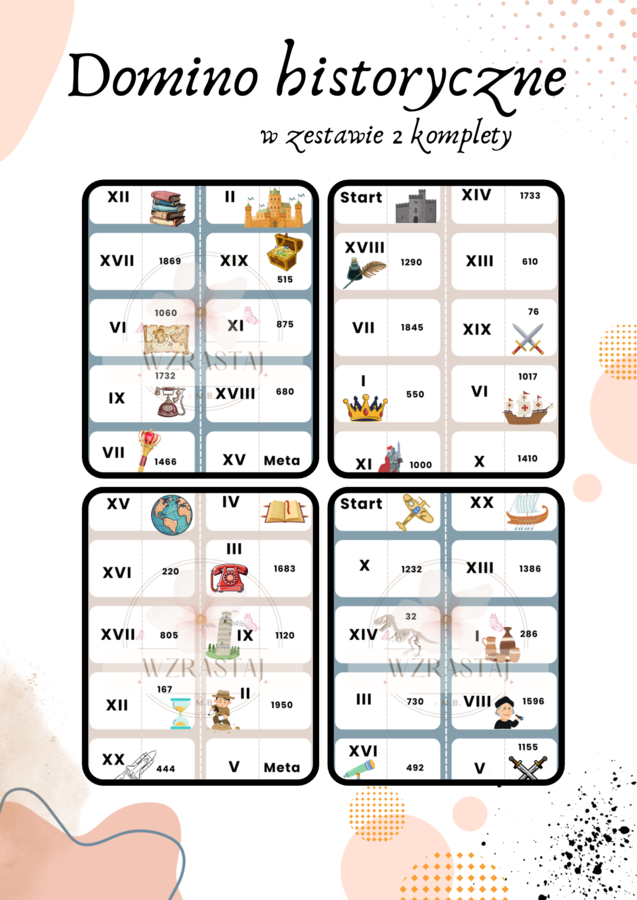 Domino - wieki - historia