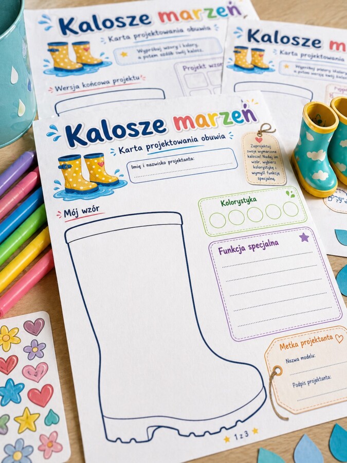 Kalosze marzeń - karta projektowania obuwia