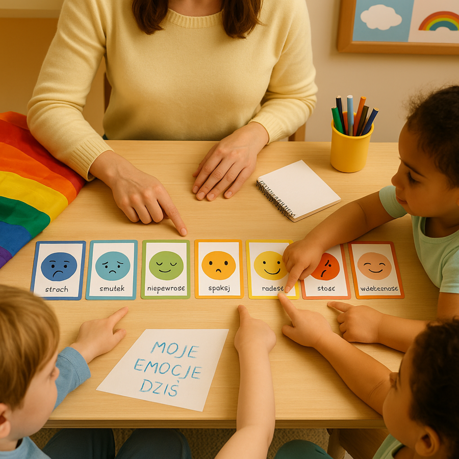 „Deszczowe emocje” – karty obrazkowe do rozmów o uczuciach