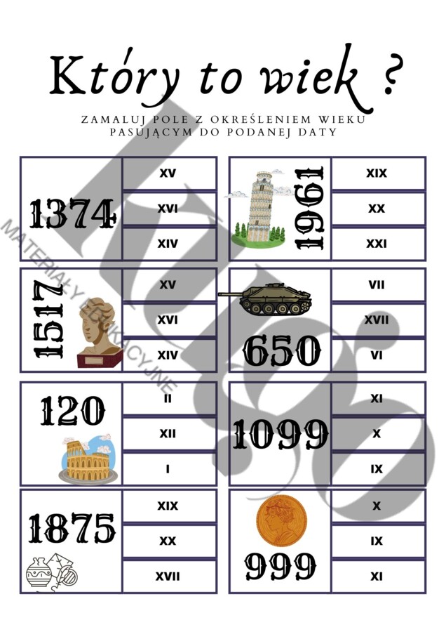Który to wiek ?