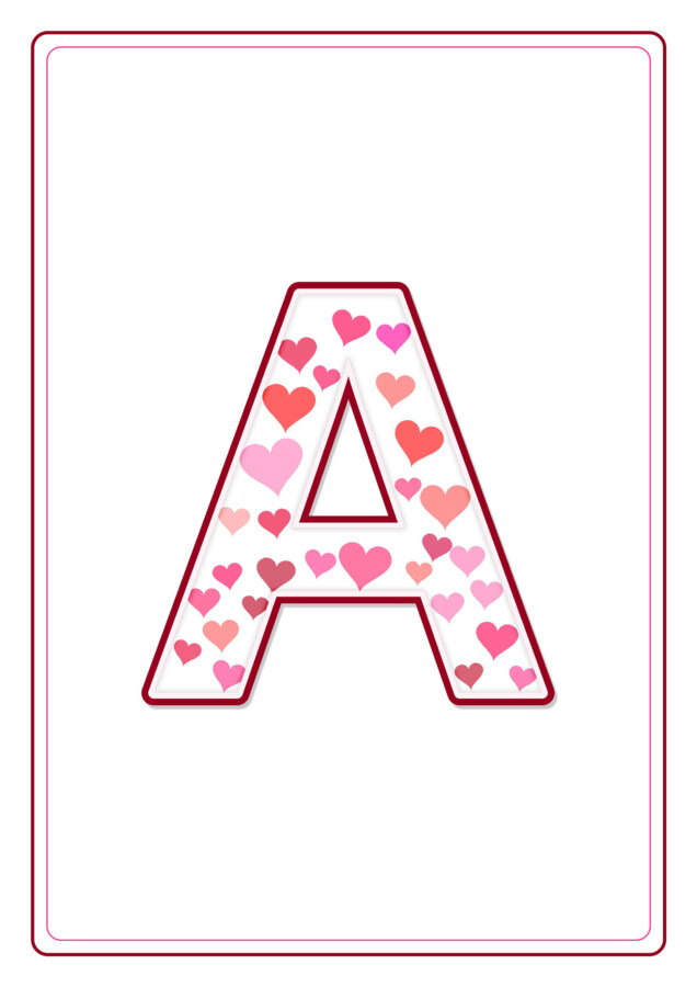 Girlanda WALENTYNKI – napis do druku (PDF, 10 liter)