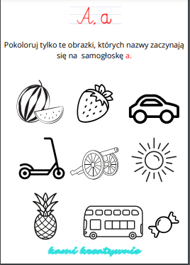 Alfabet w obrazkach- "Przyda się w pierwszej klasie"