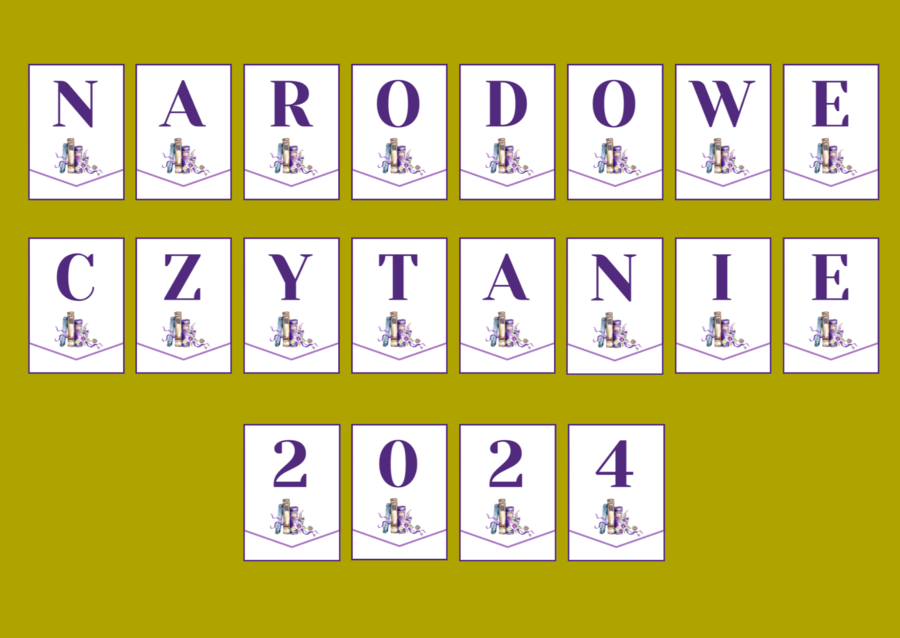 NARODOWE CZYTANIE 2024 – girlanda – napis – gazetka – " Kordian" - wersja 2