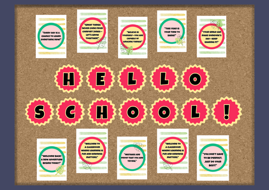 Gazetka szkolna na nowy rok szkolny