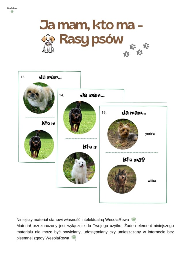 Ja mam, kto ma - rasy psów