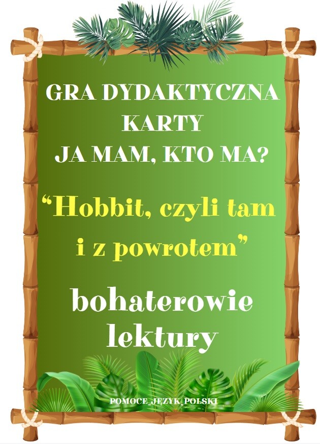 Hobbit J.R.R. Tolkien "Ja mam, kto ma..." bohaterowie
