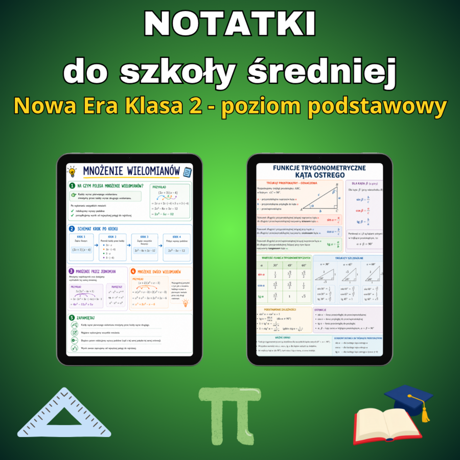 Notatki z matematyki do 2 klasy - Nowa Era 2P