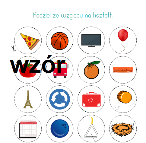 Ćwiczenia myślenia, percepcji wzrokowej i percepcji słuchowej