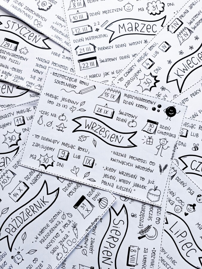 "12 MIESIĘCY" - notatki wizualne