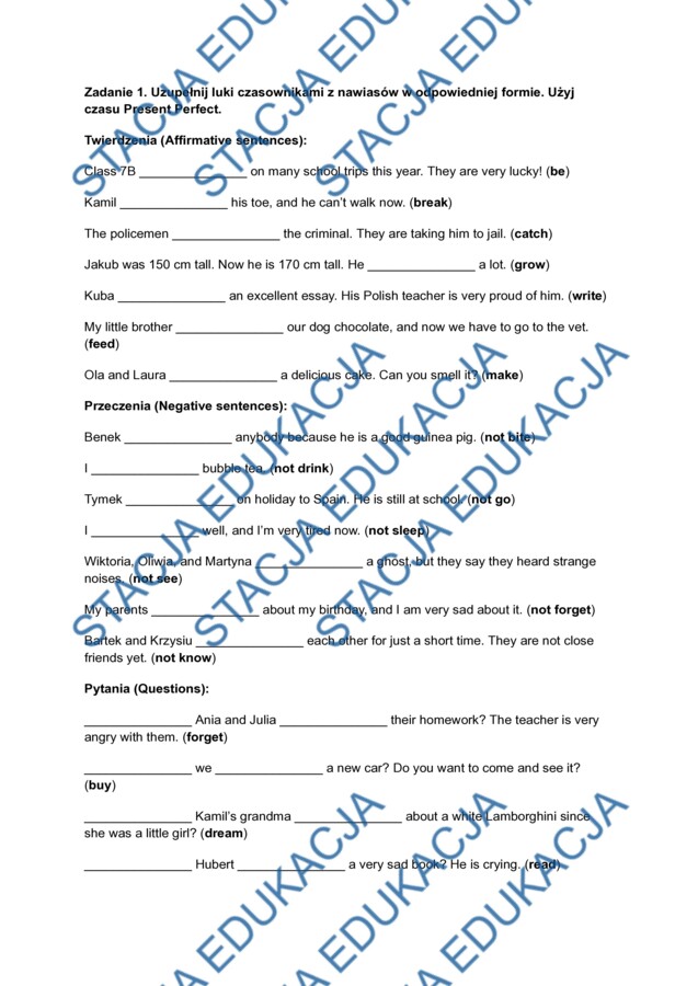 Super Powers 7 Unit 5 - Present Perfect