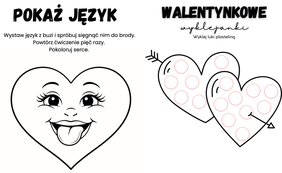 LOGOPEDYCZNO - WALENTYNKOWE KARTY PRACY - 25 angażujących kart | edukacja wczesnoszkolna | edukacja przedszkolna